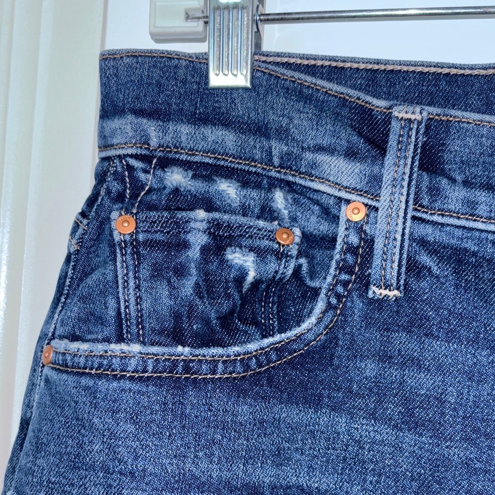 MOTHER Straight-Leg Jeans in Deep Indigo - Picture 5 of 16